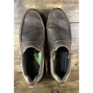Skechers Relaxed Fit Air Cooled Memory Foam Men's Size 10.5 Dark Brown Shoes